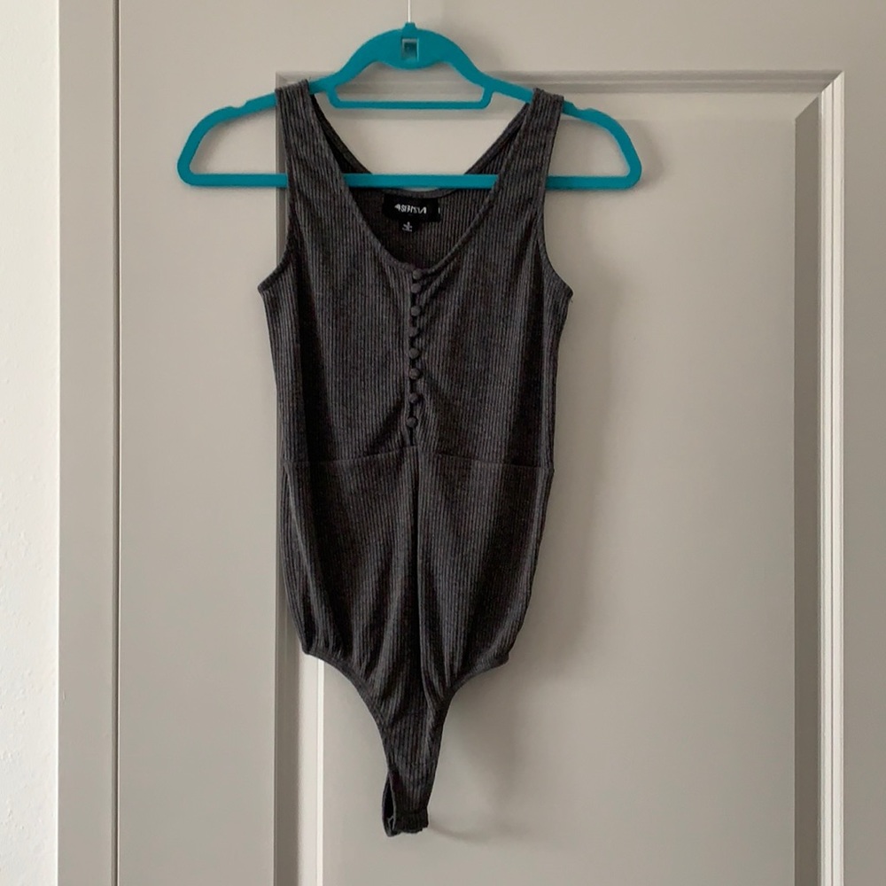 Gray bodysuit